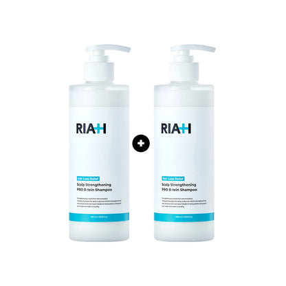 [RIAH] Scalp Strengthening Pro R-tein Shampoo Twin Pack – 400ml X 2