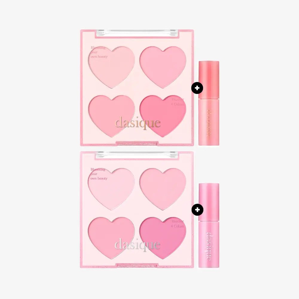 [DASIQUE] Blending Mood Cheek Heart Edition Special Set - 2 colors / 10.4g - SFOILER