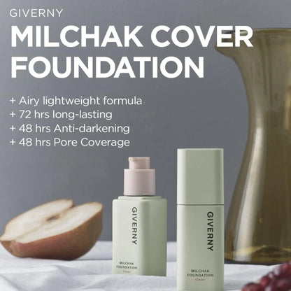 [GIVERNY] Milchak Cover Foundation – 6 colors / 30ml - SFOILER