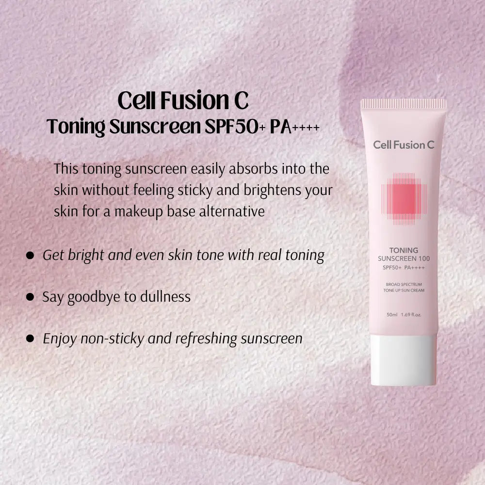 [CELL FUSION C] Toning Sunscreen SPF50+ PA++++ Twin Pack - 35ml x 2 - SFOILER