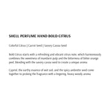 [TAMBURINS] Shell Perfume Hand Bold Citrus - 30ml - SFOILER