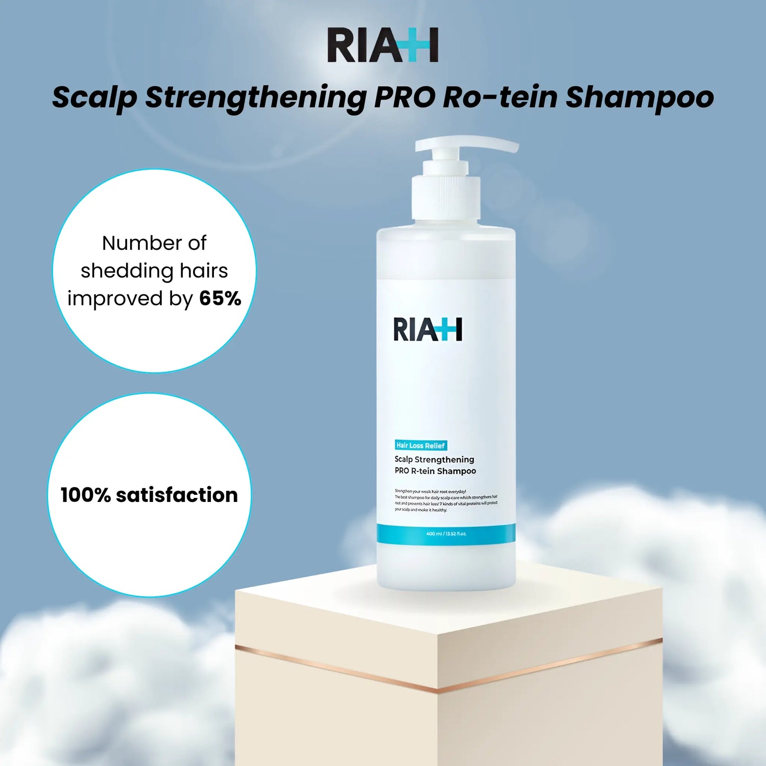 [RIAH] Scalp Strengthening Pro R-tein Shampoo Twin Pack – 400ml X 2