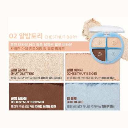 [COLORGRAM] Tintin Dory Eyeshadow Palette - 5 colors / 4g - SFOILER