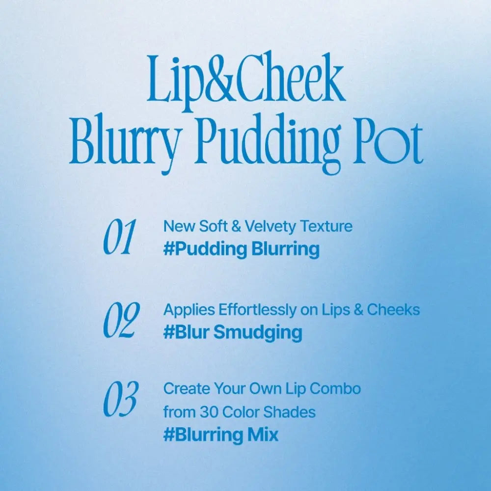 [FWEE] Lip &amp; Cheek Blurry Pudding Pot Holiday Edition - 10 colors / 5g - SFOILER