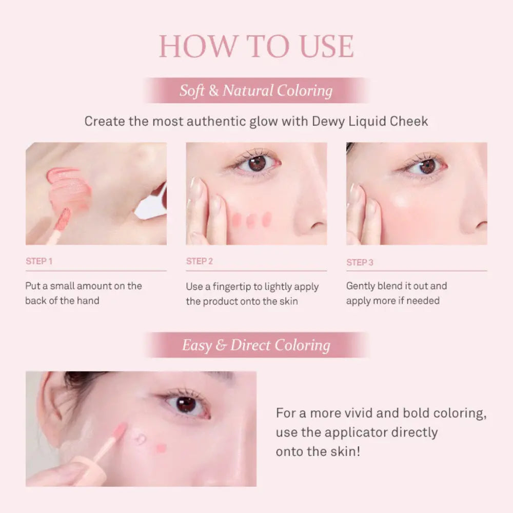 [HINCE] Dewy Liquid Cheek - 5 colors / 6ml - SFOILER