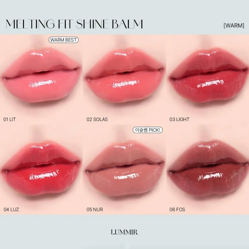 [LUMMIR] Melting Fit Shine Balm - 14 colors / 3.4g - SFOILER