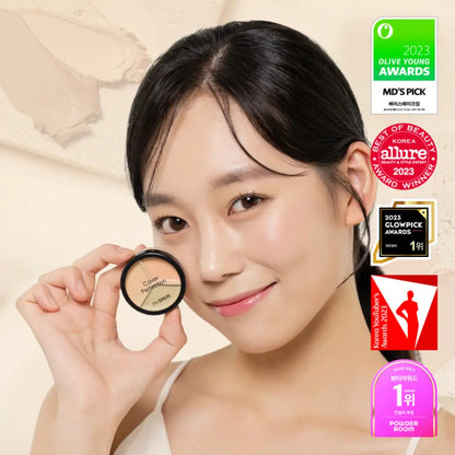 [THE SAEM] Cover Perfection Triple Pot Concealer Holiday Edition - 2 colors / 4.5g x 3 + Pot Highlighter - SFOILER