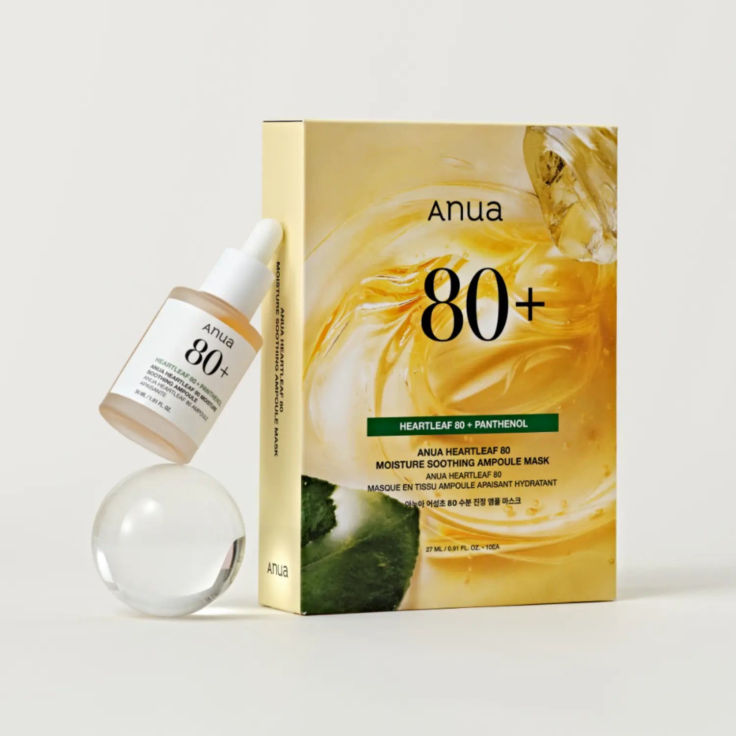 [ANUA] Heartleaf 80 Moisture Soothing Ampoule Mask - 27ml