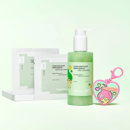 [Veganifect.] Clean &amp; Glow Green Barley Gel Cleanser Special Set - SFOILER