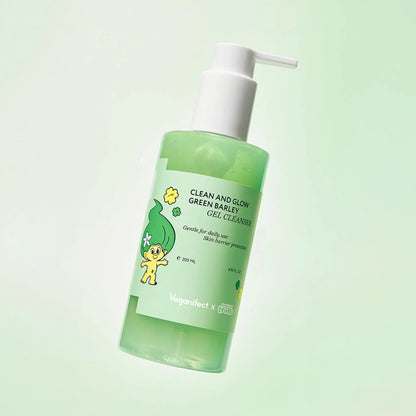 [Veganifect.] Clean &amp; Glow Green Barley Gel Cleanser Special Set - SFOILER