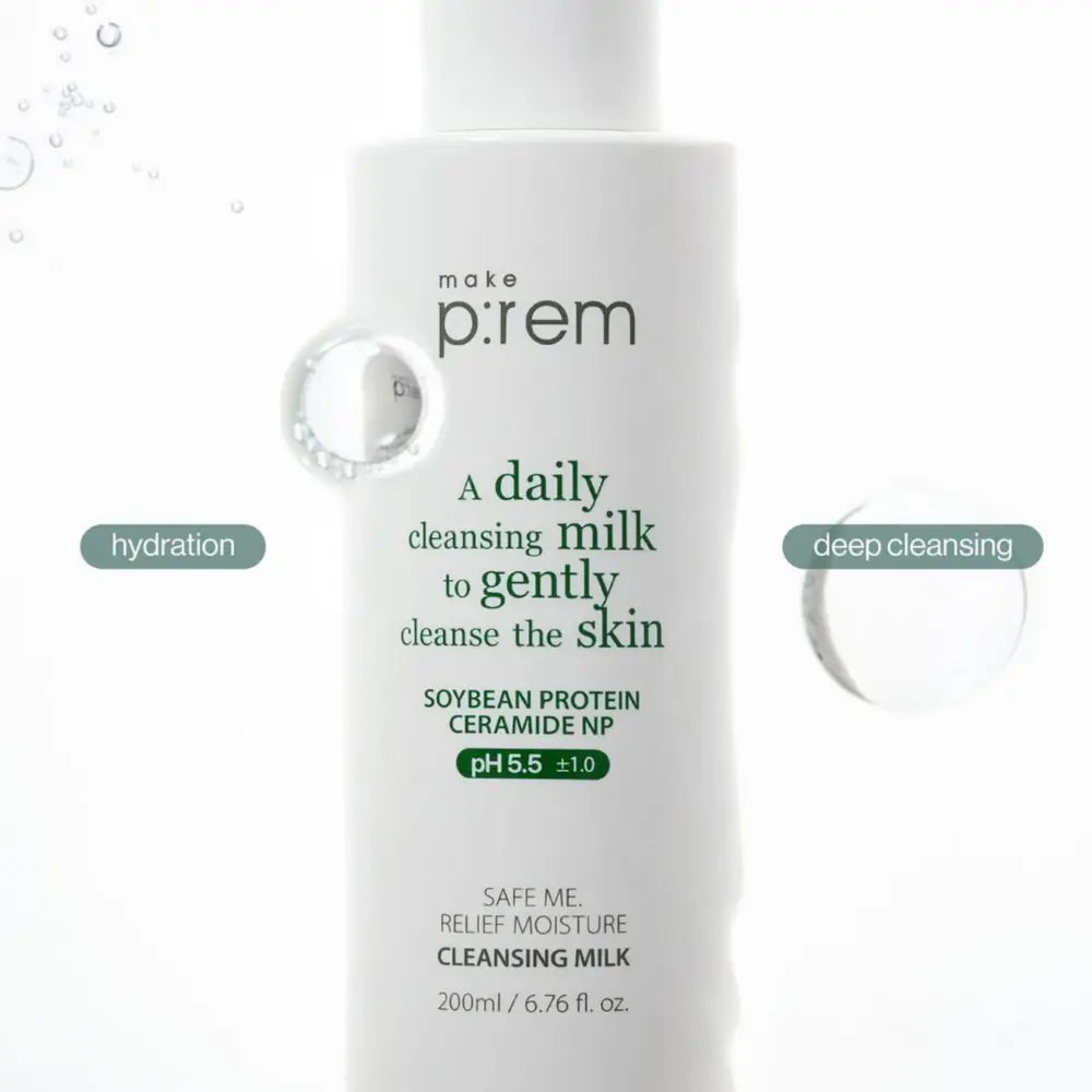 [MAKE P:REM] Safe Me. Relief Moisture Cleansing Milk Holiday Edition - SFOILER