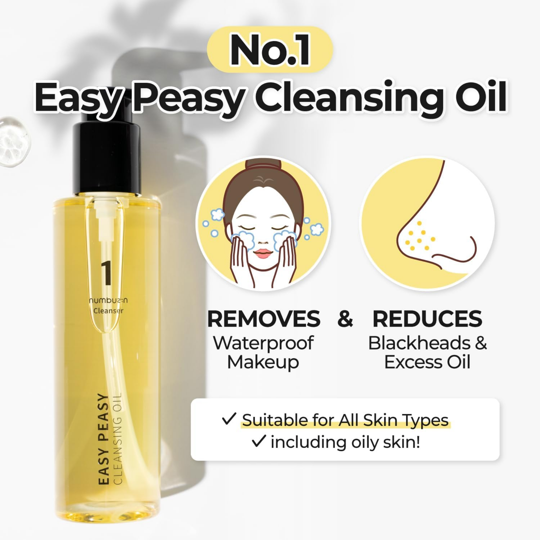 [NUMBUZIN] No.1 Easy Peasy Cleansing Oil Special Set - SFOILER