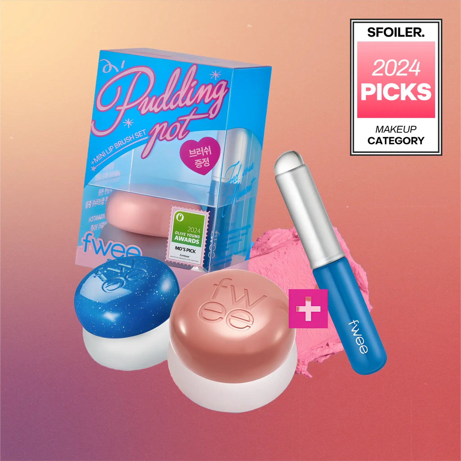 [FWEE] Lip &amp; Cheek Blurry Pudding Pot Holiday Edition - 10 colors / 5g - SFOILER