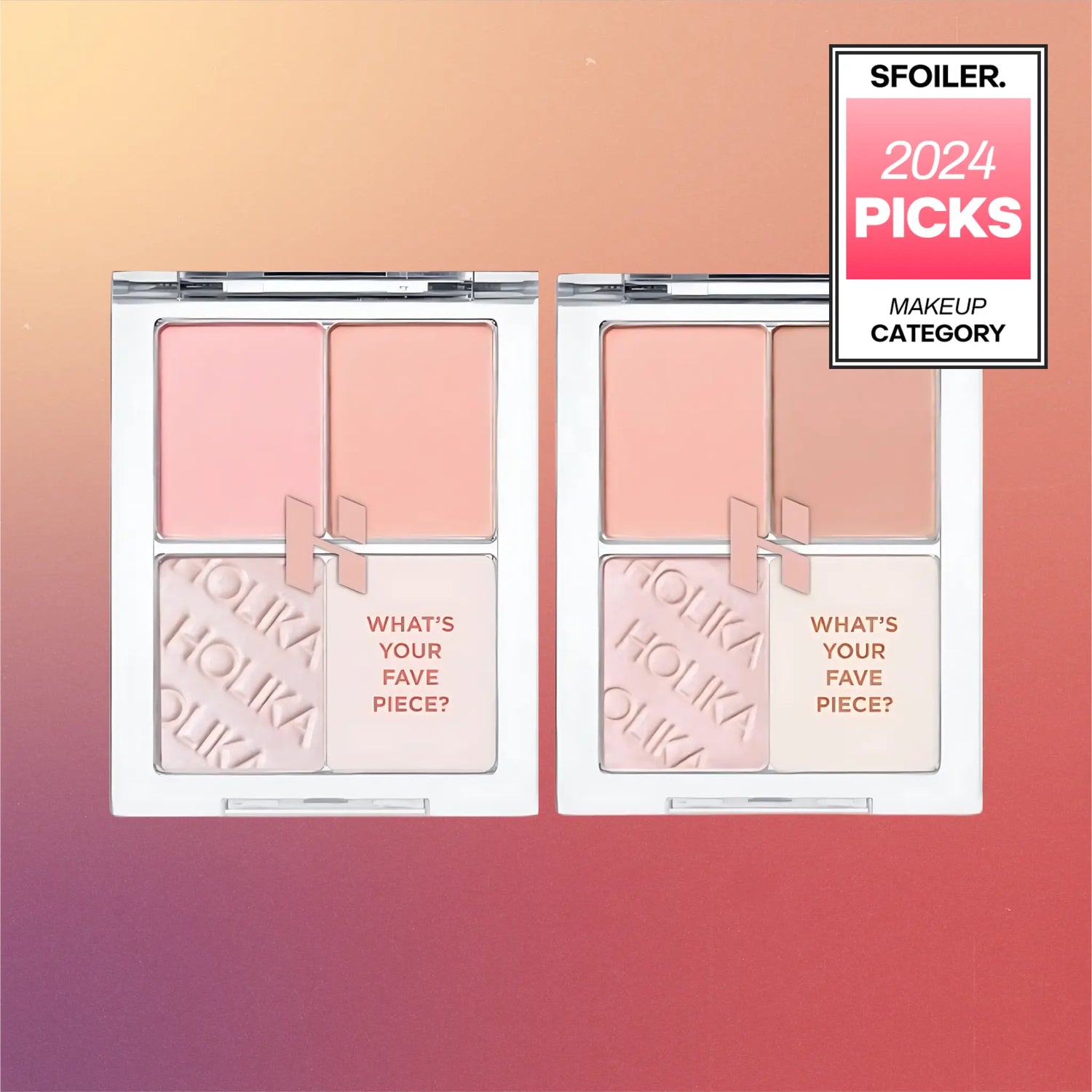 [HOLIKA HOLIKA] My Fave Piece Eyeshadow Holiday Edition - 2 colors / 1.8g x 3 - SFOILER