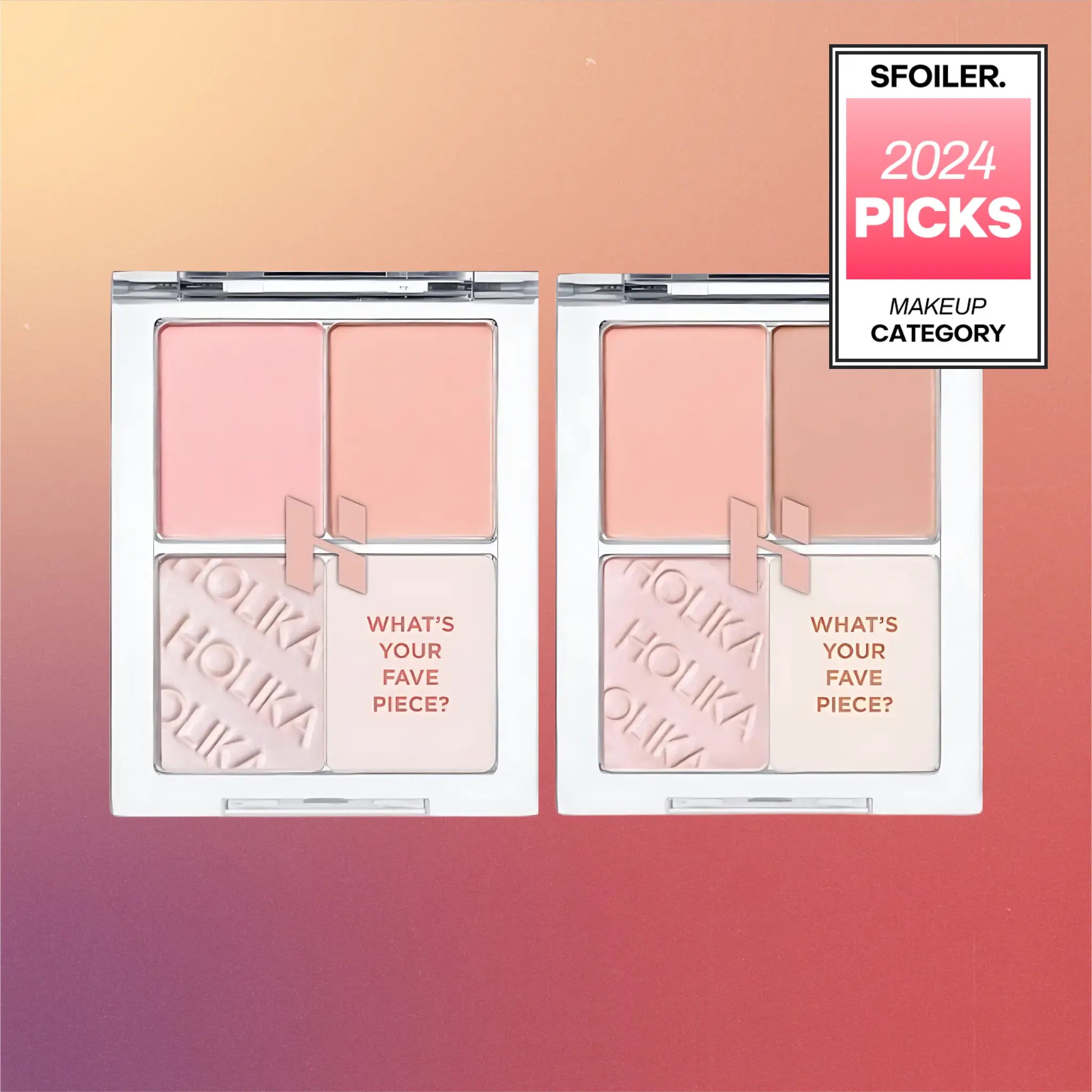 [HOLIKA HOLIKA] My Fave Piece Eyeshadow Holiday Edition - 2 colors / 1.8g x 3 - SFOILER