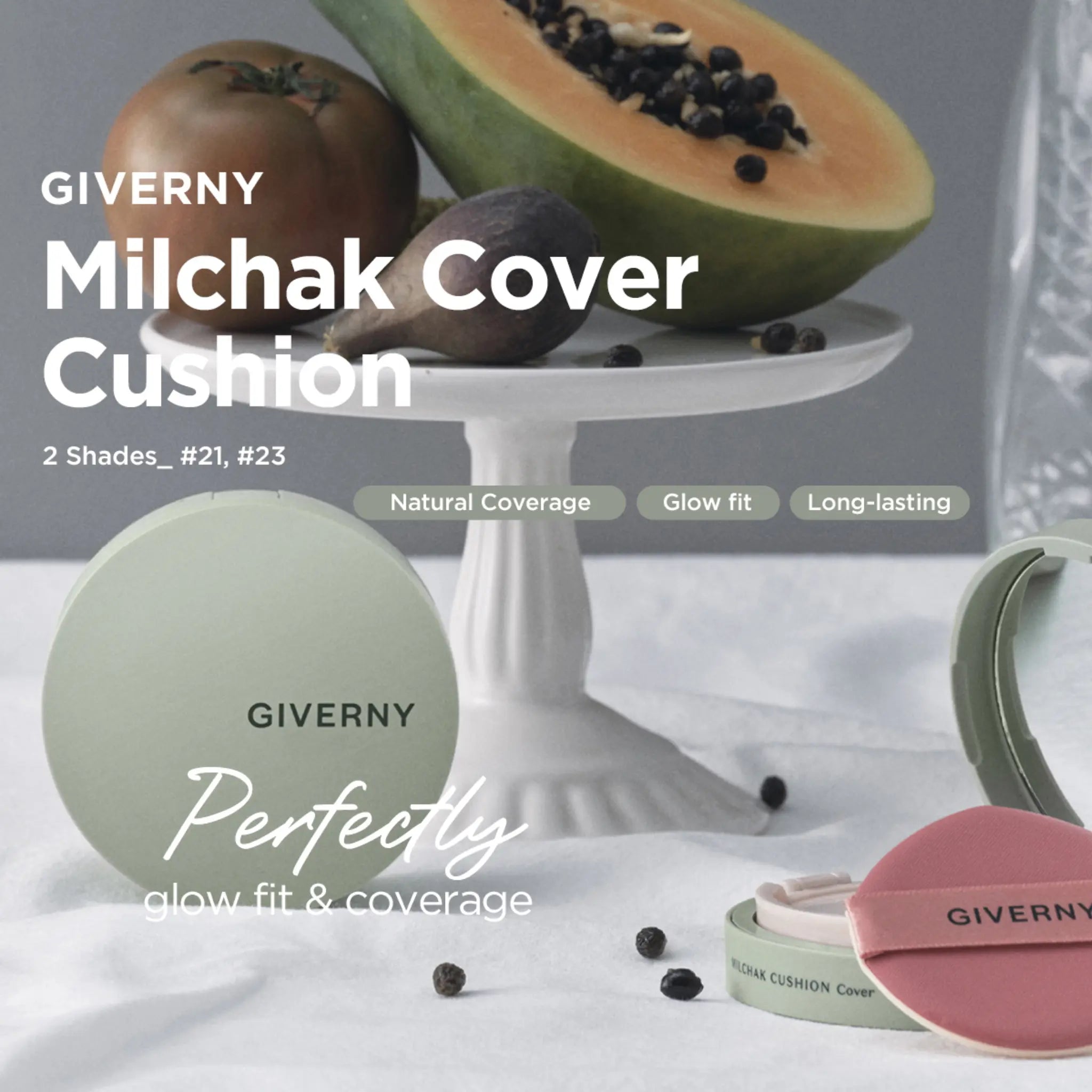 [GIVERNY] Milchak Cover Cushion Refill Set – 3 colors / 12g - SFOILER