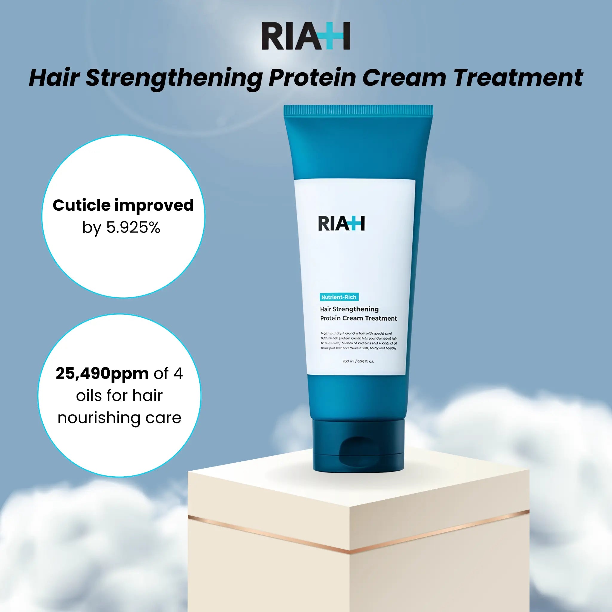 [RIAH] Hair Strengthening Protein Cream Treatment  200ml - SFOILER