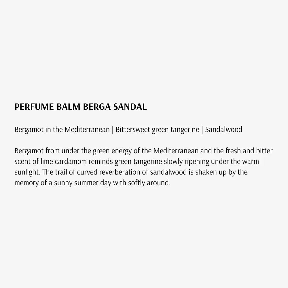 [TAMBURINS] Berga Sandal Perfume Balm  6.5g - SFOILER