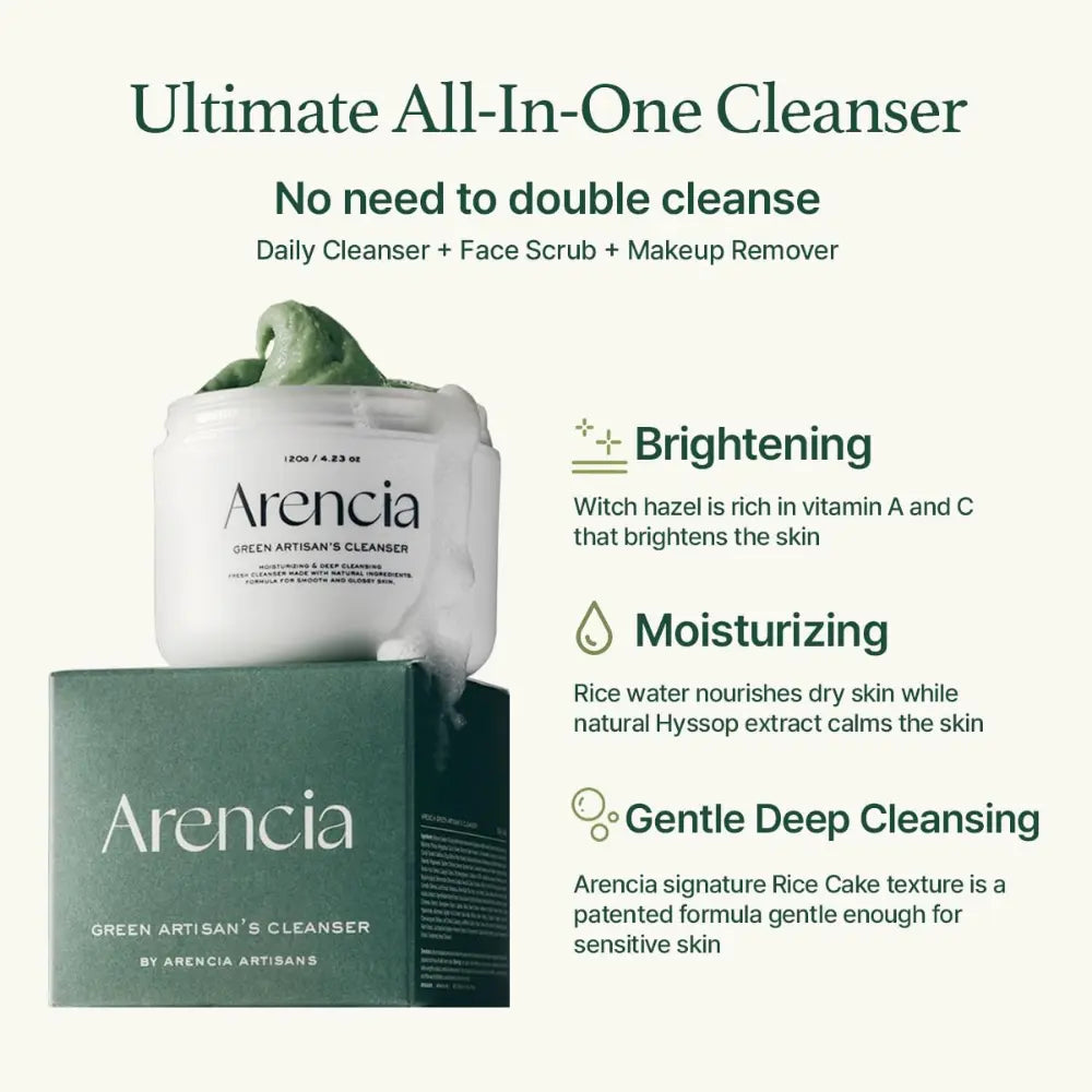 [ARENCIA] Fresh Green Cleanser - 120g - SFOILER