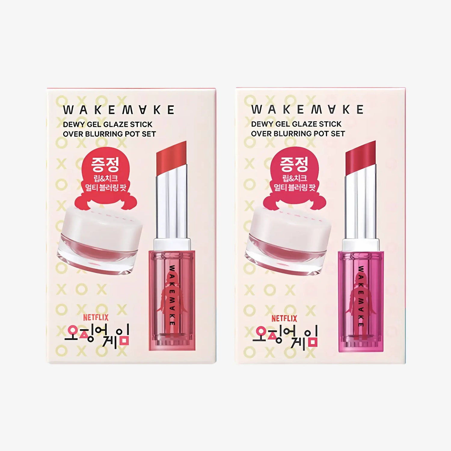 [WAKEMAKE X SQUID GAME] Dewy Gel Glaze Stick Special Set - 2 colors / 3g