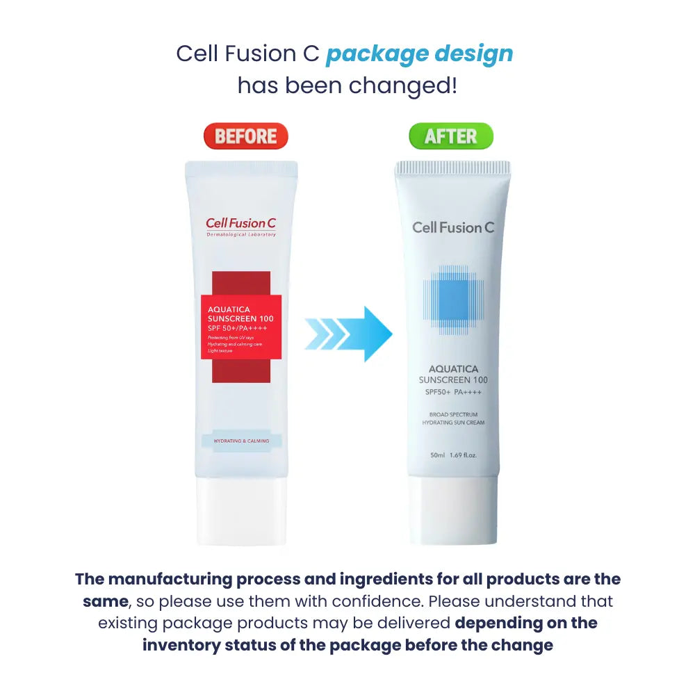 [CELL FUSION C] Aquatica Sunscreen SPF50+ PA++++ Twin Pack - 35ml x 2 - SFOILER