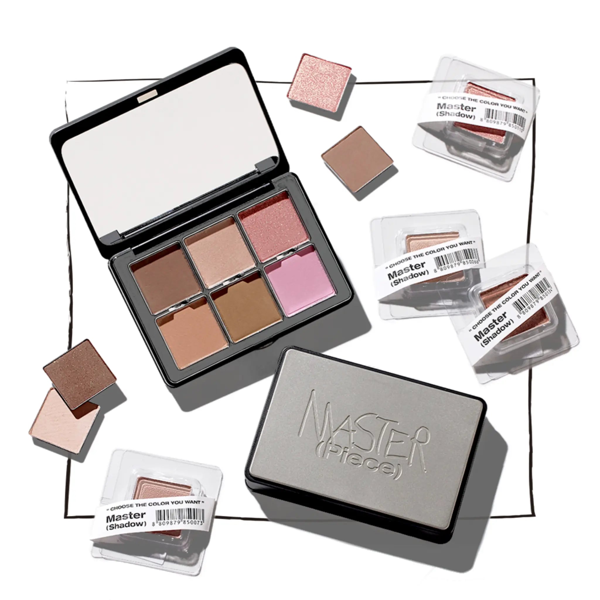 [TOOQ] One By Genuine Magnetic Eye Shadow & Palette - 19 colors - SFOILER