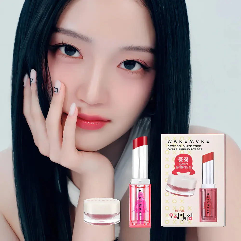 [WAKEMAKE X SQUID GAME] Dewy Gel Glaze Stick Special Set - 2 colors / 3g