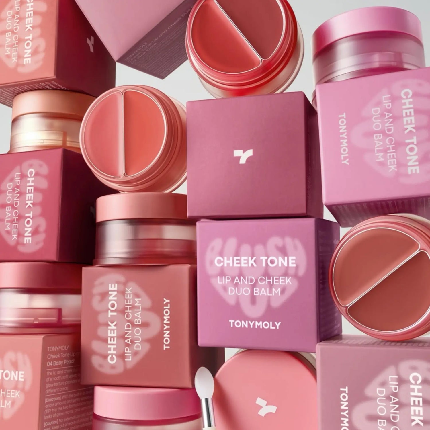 [TONYMOLY] Cheek Tone Lip and Cheek Duo Balm - 9 colors / 4.8g - SFOILER