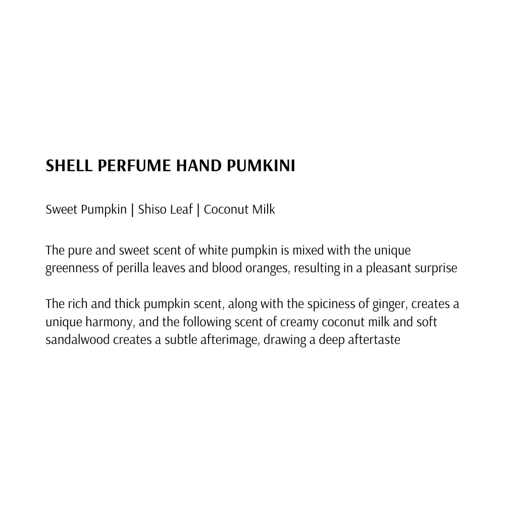 [TAMBURINS] Shell Perfume Hand Pumkini - 15ml / 30ml - SFOILER