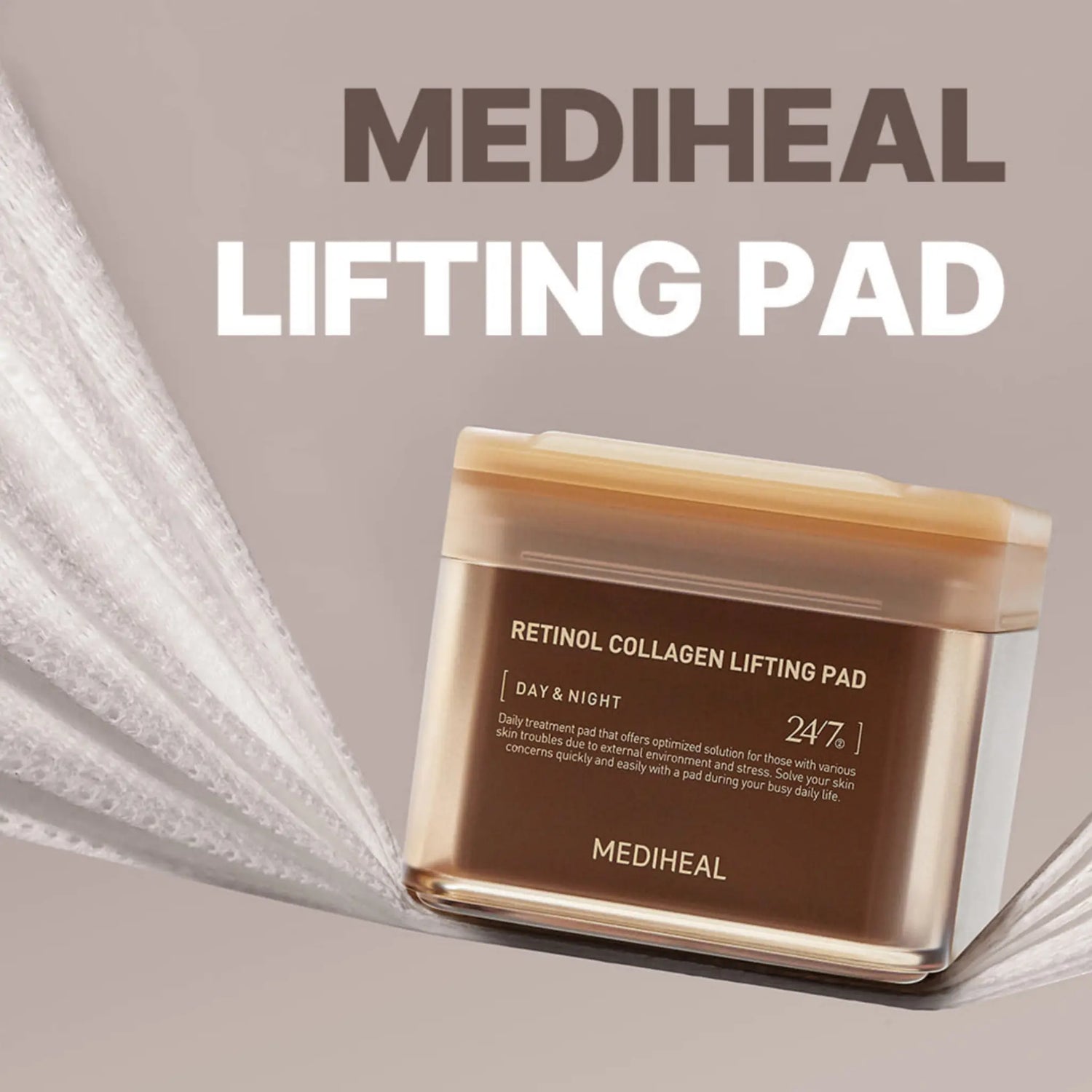 [MEDIHEAL] Retinol Collagen Lifting Pad - 100 PADS / 180ml - SFOILER