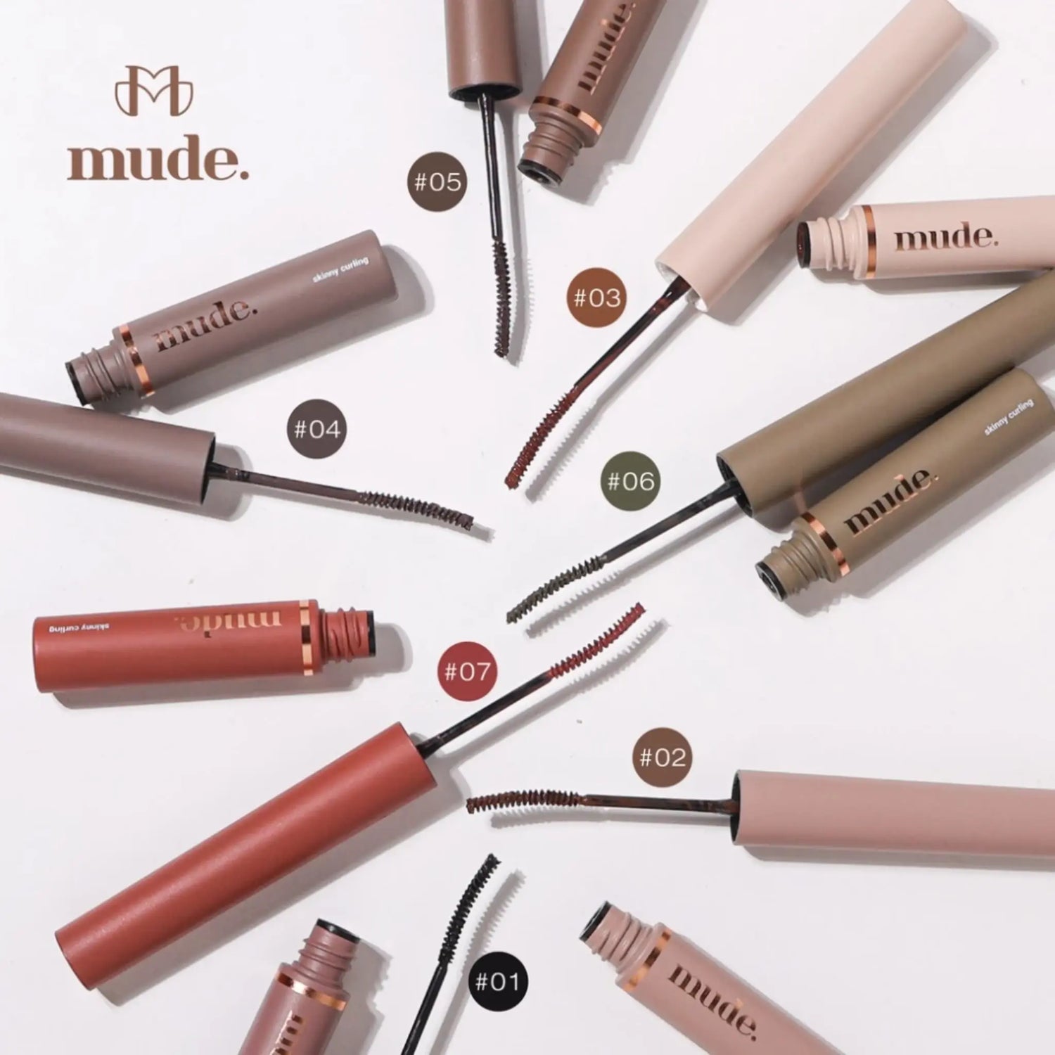 [MUDE] Inspire Skinny Curling &amp; Multi-fixer Mascara - 10 options / 3ml - SFOILER