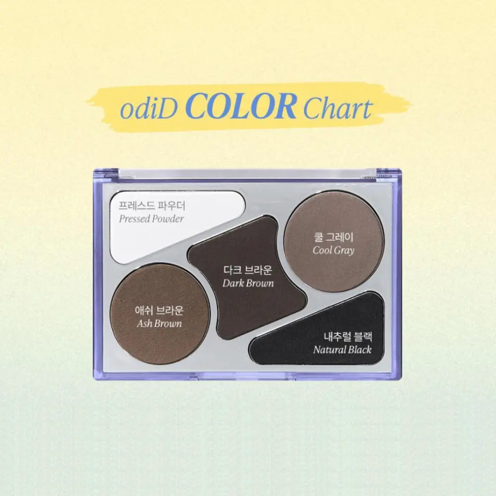 [OdiD] Artist Hair Concealer Palette Special Set - 12.9g + Artist Dual Brush + Silver Hair Pin - SFOILER