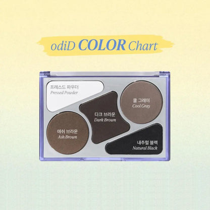 [OdiD] Artist Hair Concealer Palette Special Set - 12.9g + Artist Dual Brush + Silver Hair Pin - SFOILER