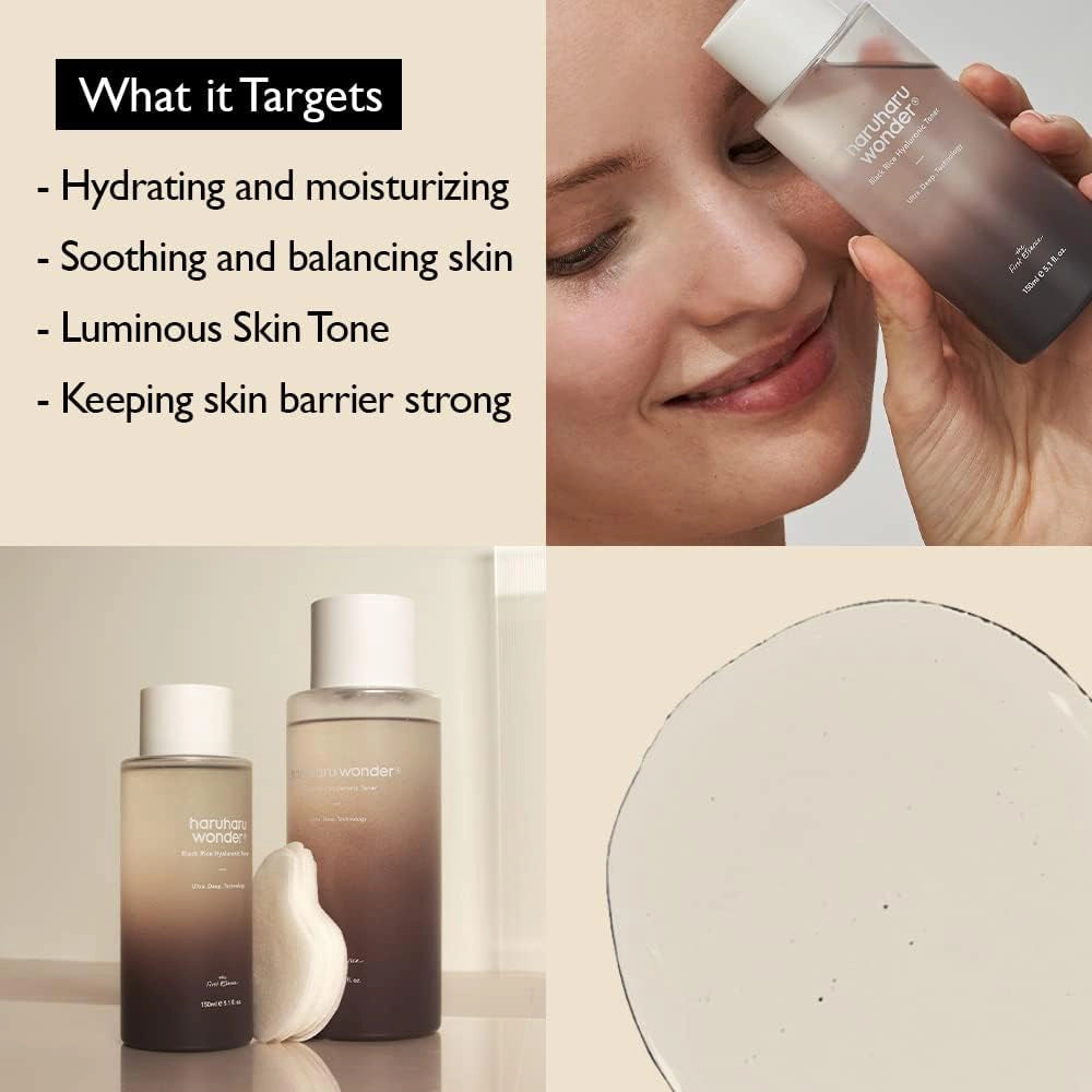 [HARUHARU] Wonder Black Rice Hyaluronic Toner Special set - 150ml - SFOILER