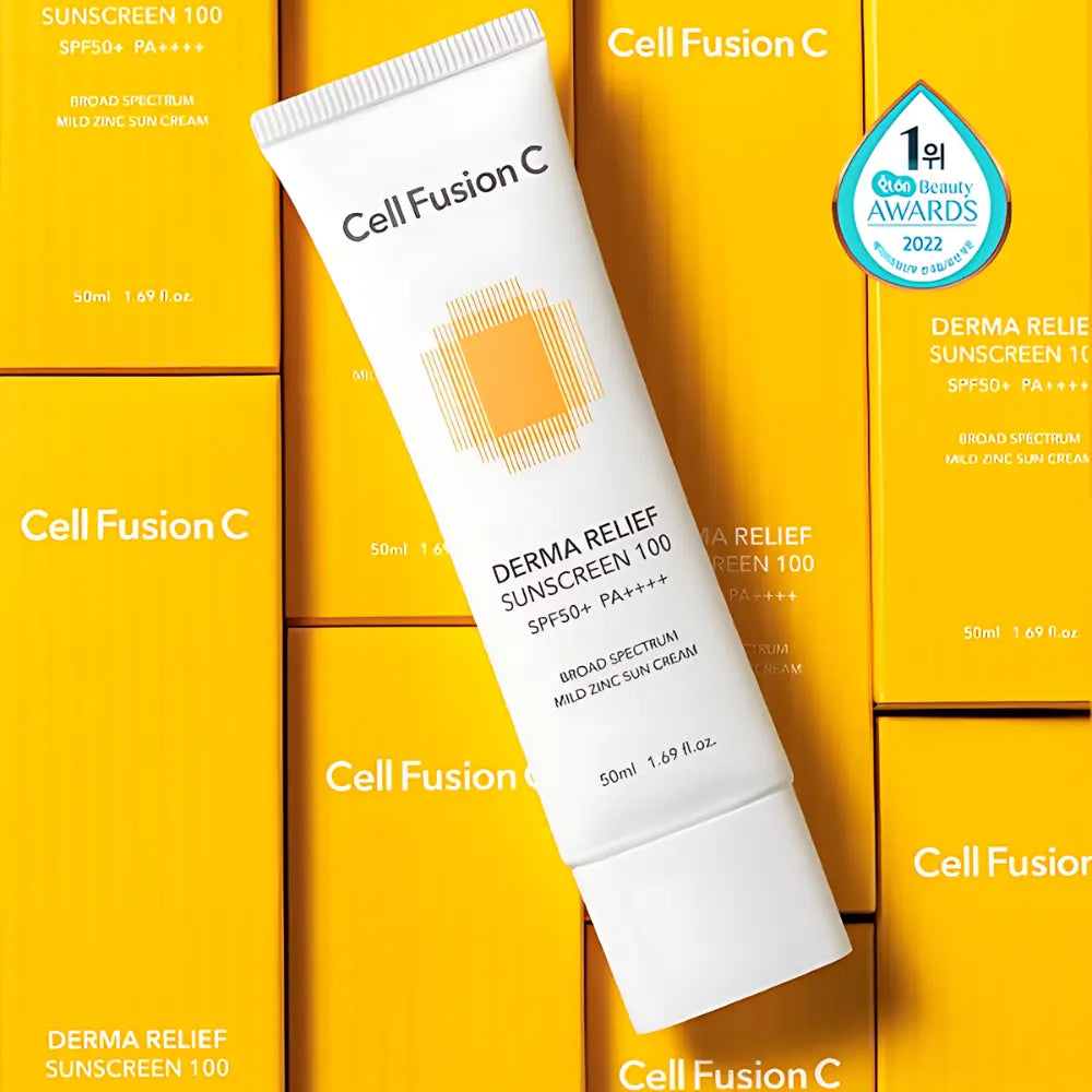 [CELL FUSION C] Derma Relief Sunscreen SPF50+ PA++++ Special Set - SFOILER