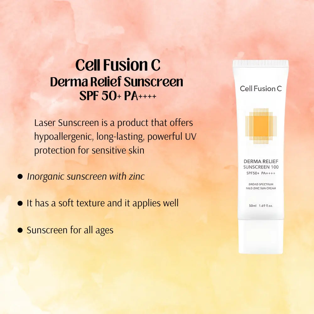 [CELL FUSION C] Derma Relief Sunscreen SPF50+ PA++++ Special Set - SFOILER