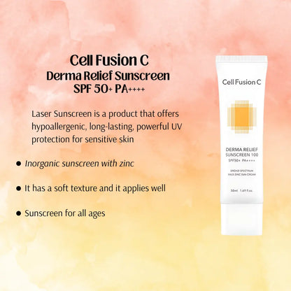 [CELL FUSION C] Derma Relief Sunscreen SPF50+ PA++++ Special Set - SFOILER