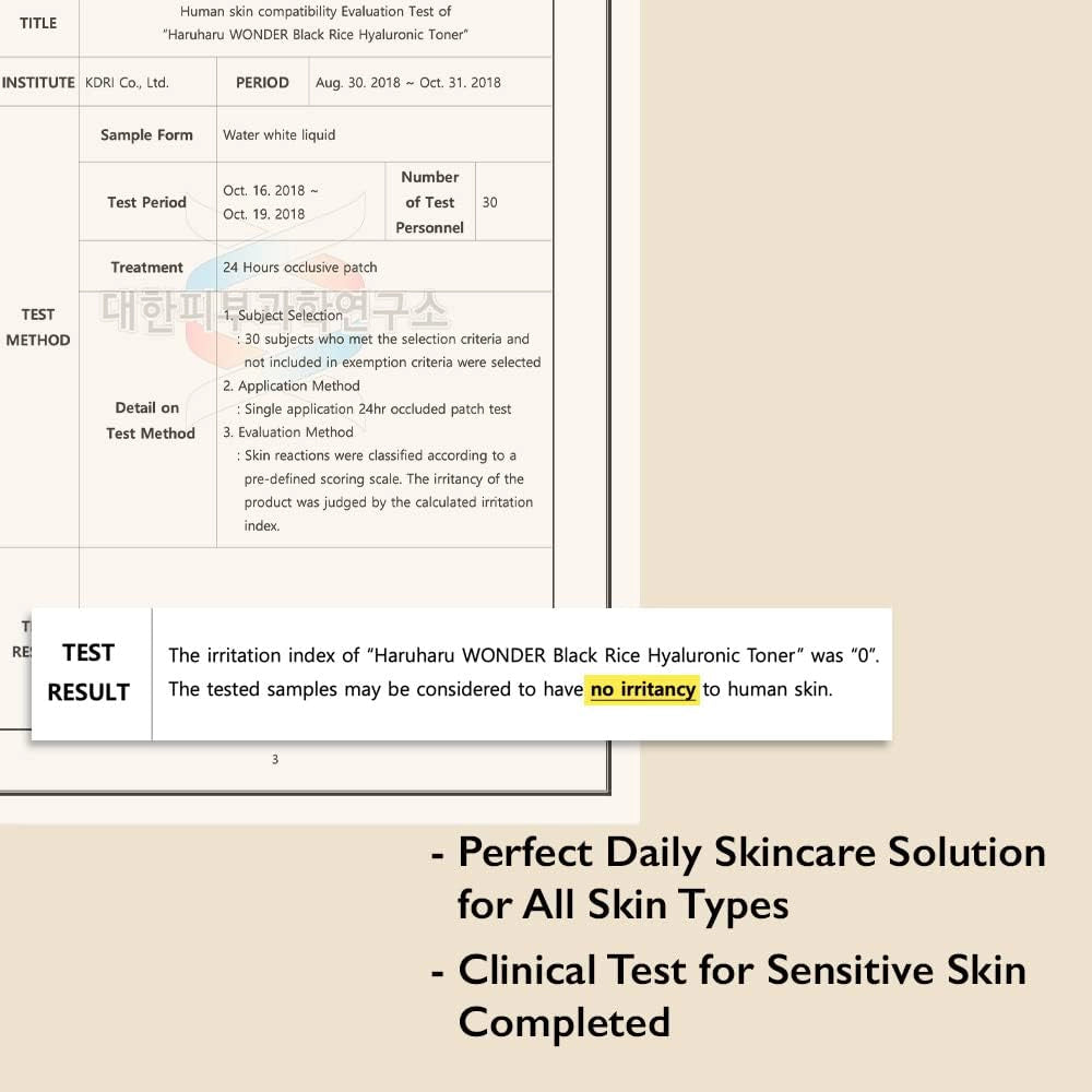 [HARUHARU] Wonder Black Rice Hyaluronic Toner Special set - 150ml - SFOILER