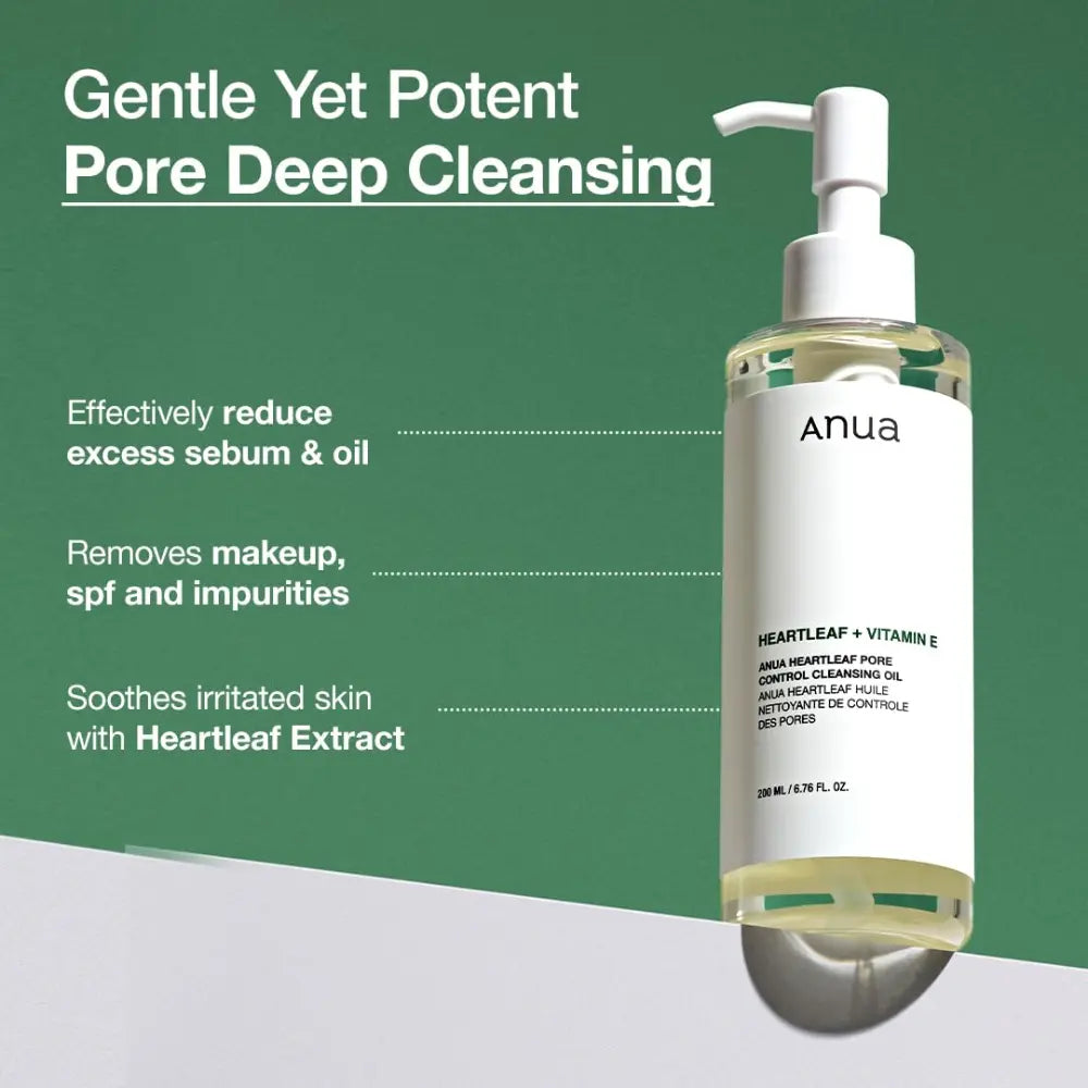 [ANUA] Heartleaf Pore Control Cleansing Oil - 200ml / 350ml - SFOILER