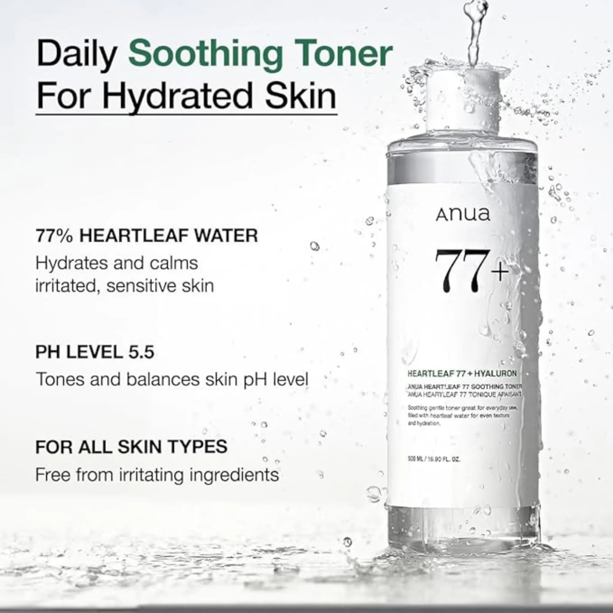 [ANUA] Heartleaf 77 Soothing Toner Special Set - 350ml - SFOILER