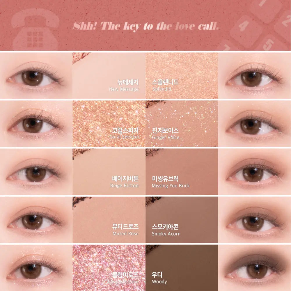 [LILYBYRED] Mood Keyboard Eyeshadow – 12 colors / 10.5g - SFOILER