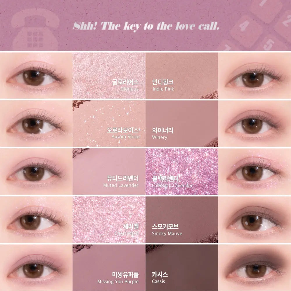 [LILYBYRED] Mood Keyboard Eyeshadow – 12 colors / 10.5g - SFOILER