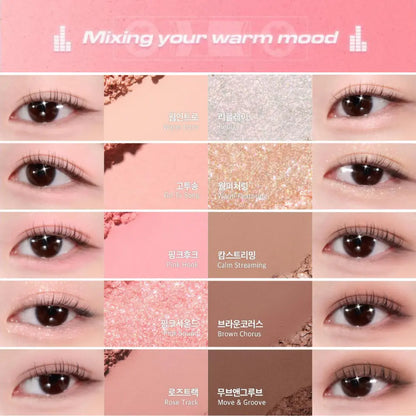 [LILYBYRED] Mood Keyboard Eyeshadow – 12 colors / 10.5g - SFOILER