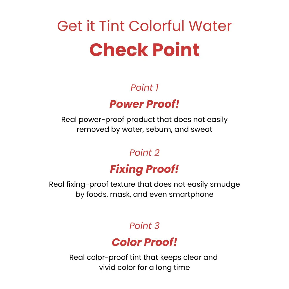 [TONYMOLY] Get It Tint Colorful Water  5 colors / 3g - SFOILER