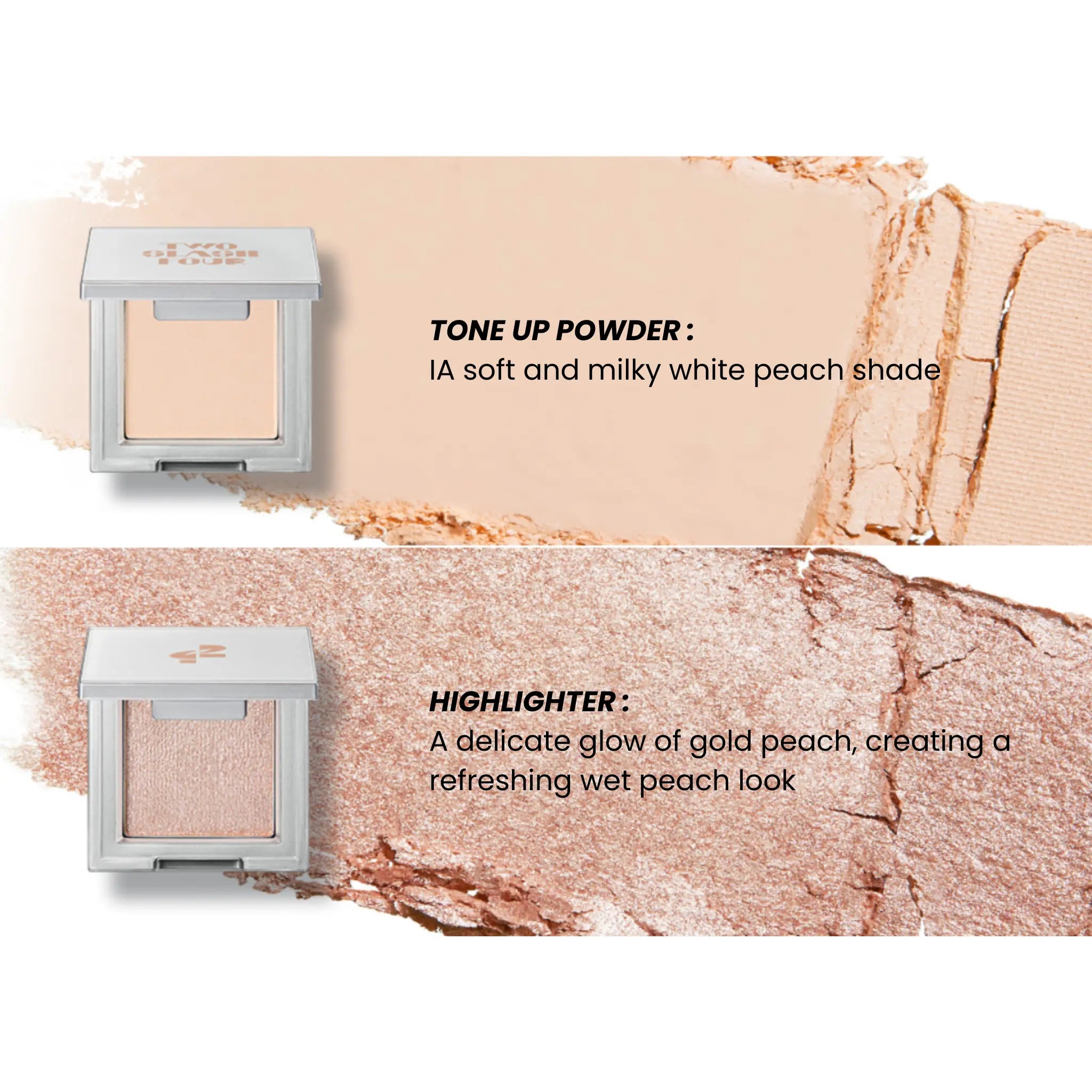 [TWO SLASH FOUR] Strobing Face Cube Peach Special Set  3.4g - SFOILER