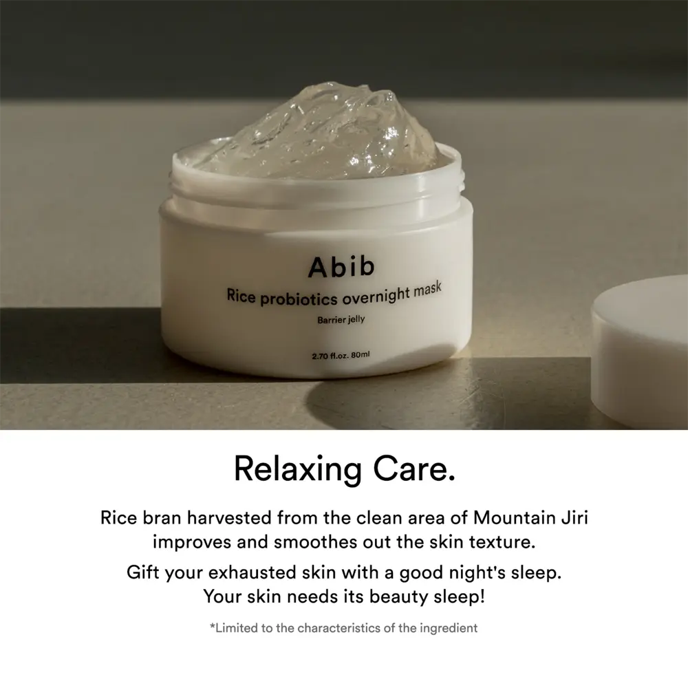 [ABIB] Rice Probiotics Overnight Mask Barrier Jelly - 80ml - SFOILER