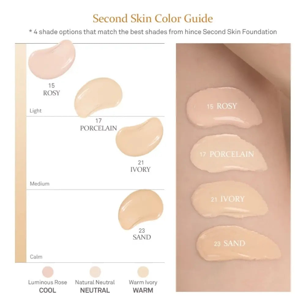 [HINCE] Second Skin Glow Cushion Refill Set – 4 colors - SFOILER