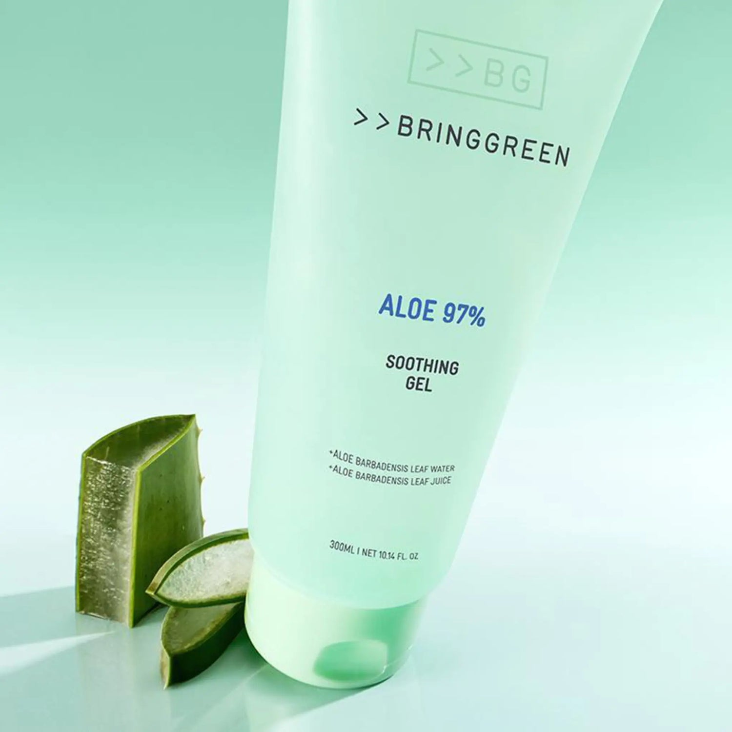 [BRINGGREEN] Aloe 99% Soothing Gel TWIN PACK - 300ml x 2 - SFOILER