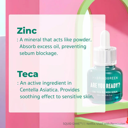 [BRING GREEN X SQUID GAME] Zinc Teca 1.2% Blemish Serum Special Set