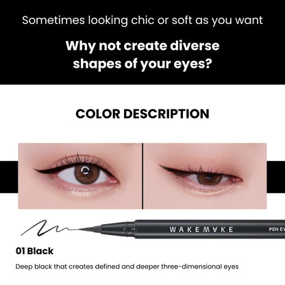 [WAKEMAKE] Any Proof Pen Eyeliner  3 colors / 0.5g x 2 - SFOILER